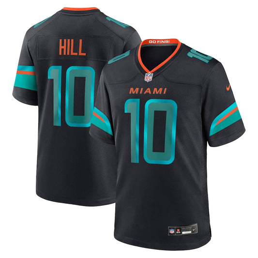 Men's  Tyreek Hill Pitch Blue Miami Dolphins 2025 Rivalries Jersey - NFL - Jersey Zone