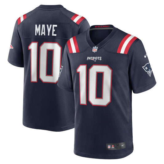 New England Patriots Drake Maye Navy Player Game Jersey - NFL - Jersey Zone